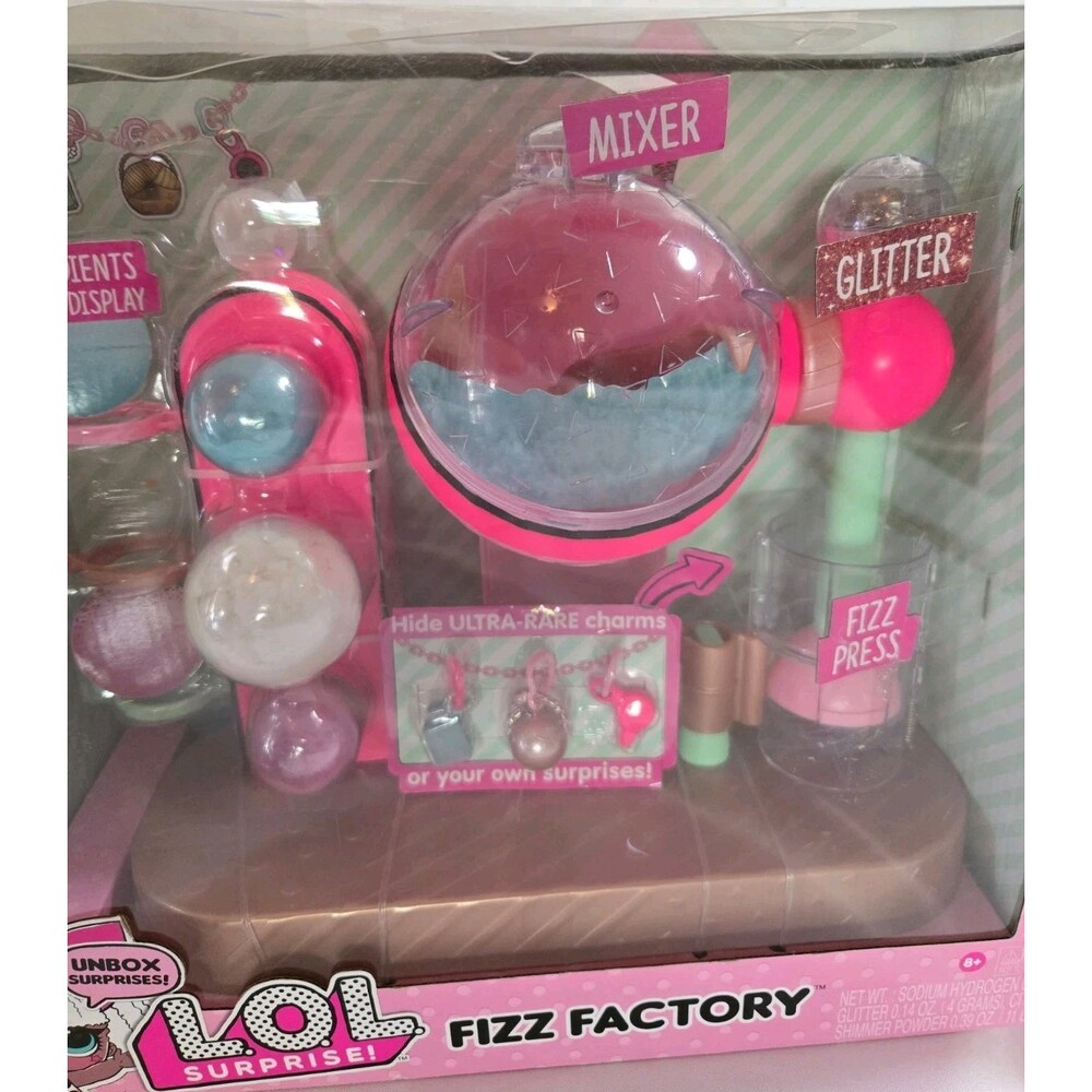 LOL Surprise Fizz Factory Maker Playset with three Exclusive Charms